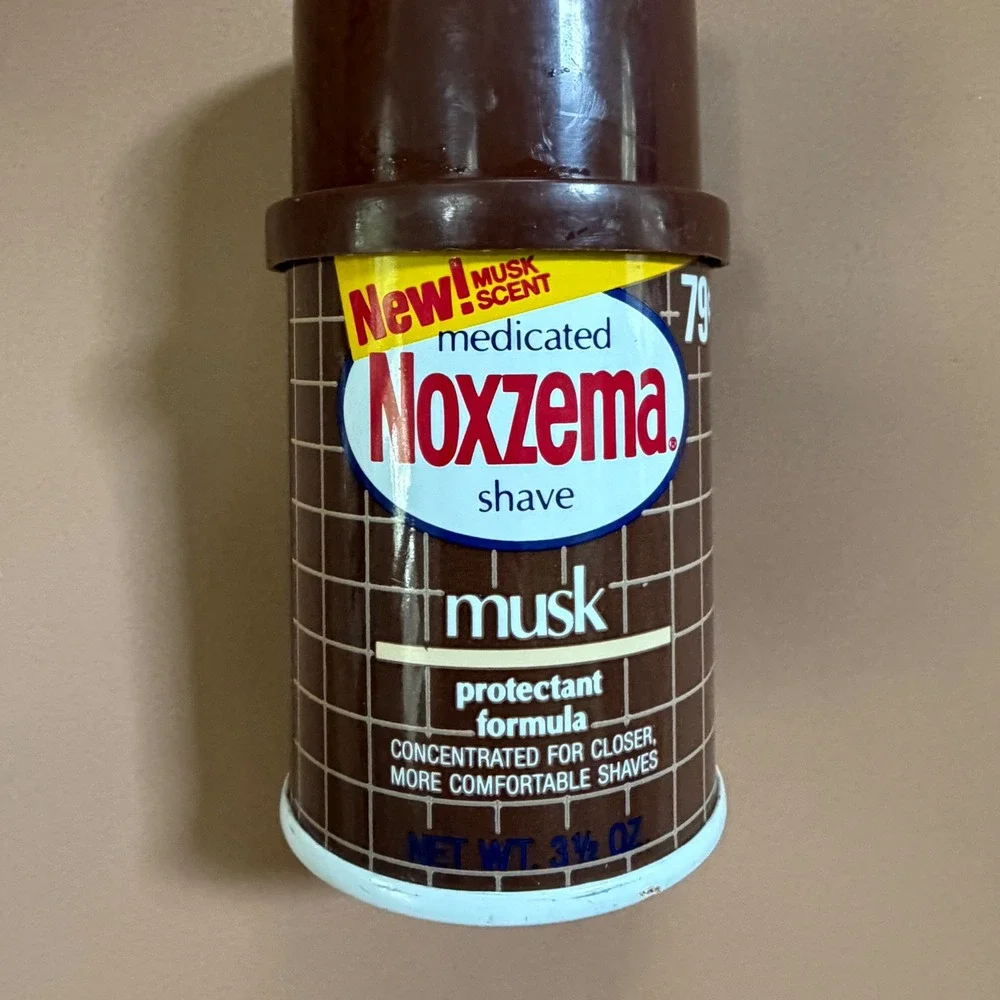 Vintage Noxzema Medicated Musk Shave Cream 3.5oz Noxell Corp USA Rare HTF